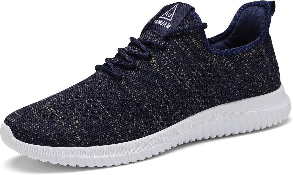 VAMJAM Men's Running Shoes Ultra Lightweight Breathable Walking Shoes Non Slip Athletic Fashion Sneakers Mesh Workout Casual Sports Shoes