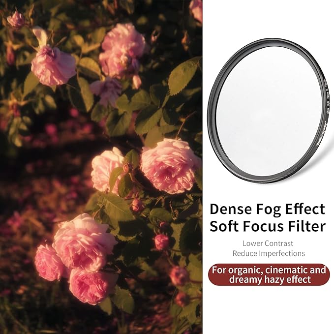 Walking Way 39MM White Pro Mist Diffusion Filter Soft Focus Filter Dreamy Fog - Image 2