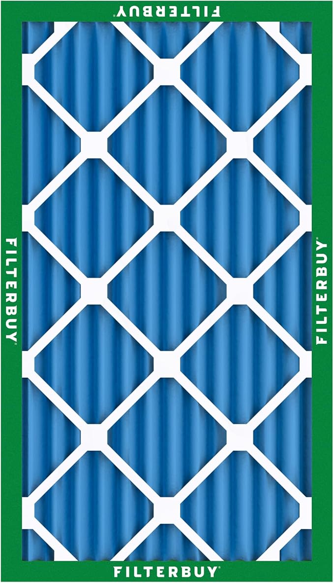 Filterbuy 14x25x2 Air Filter MERV 13 (MPR 1900) Health Defense Replacement (4-Pack), Electrostatic Pleated HVAC AC Furnace Filters, Made in USA (Actual Size: 13.50 x 24.50 x 1.75)