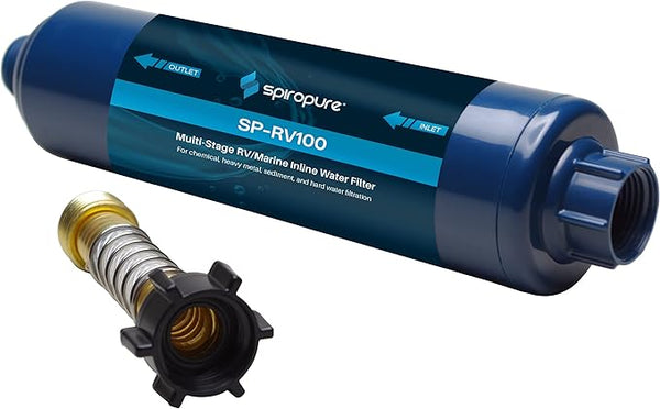 RV Water Filter by SpiroPure – Multi-Stage Marine Inline Water Filter by SpiroPure