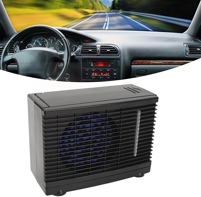 Portable Air Conditioners, DC12V Mini Air Conditioner and Small Evaporative Air Cooler and Humidifier Fan, 2 Speed Adjustable Car Air Cooler Improve Air Quality