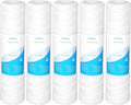 30 Micron 10" x 2.5" String Wound Sediment Water Filter Cartridge,5 Pack,Whole House Sediment Filtration, Universal Replacement for Most 10 inch RO Unit