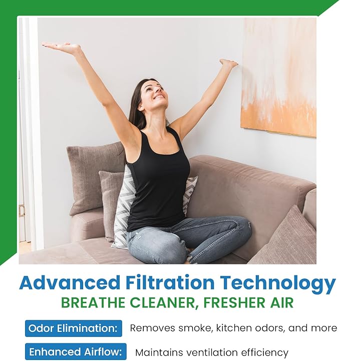 Replacement Carbon Filters Compatible With GE Models: WB2X10700, WB02X1070, WB02X8253, WB02X8254, WB02X8406, WB13X5015,WB2X1070, WB2X8253, WB2X8254, WB2X8406-9 X 10-1/2 X 1/8 (8-Pack)
