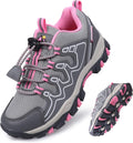 Boys Girls Hiking Trail Shoes Waterproof Slip Resistant Outdoor Trekking Walking Running Sneakers(Little/Big Kids)
