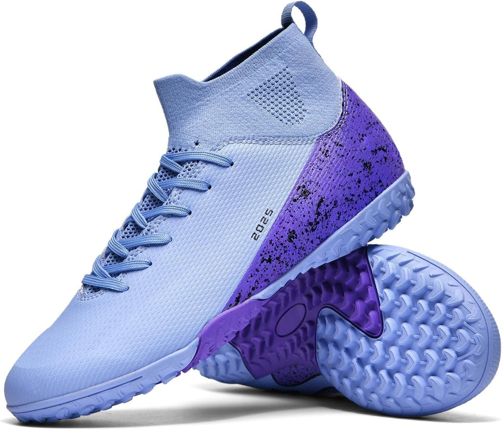 Soccer Cleats for Mens Womens Indoor Soccer Shoes Unisex Baseball Turf Shoes Youth Rugby Shoes Adult AG FG TF Football Boots Wide Training Sneaker