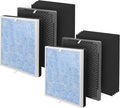 Replacement Air Filter Compatible with RENPHO Model RP-AP001, RP-AP002, RP-AP001S, 10-Pack Extra Charcoal Filters, 2X Activated Carbon Filters and 2X H13 Filters