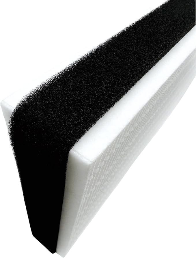 Nispira F1 C01 T02 HEPA Replacement Filter for 3M Filtrete Room Air Purifier FAP-C01-F1, FAP-T02-F1, FAP-C01BA-G1, FAP-T02WA-G1, FAP-ST02W, FAP-ST02N. 12 in. x 6.75 in. Part FAPF-F1-A. 4 Pack