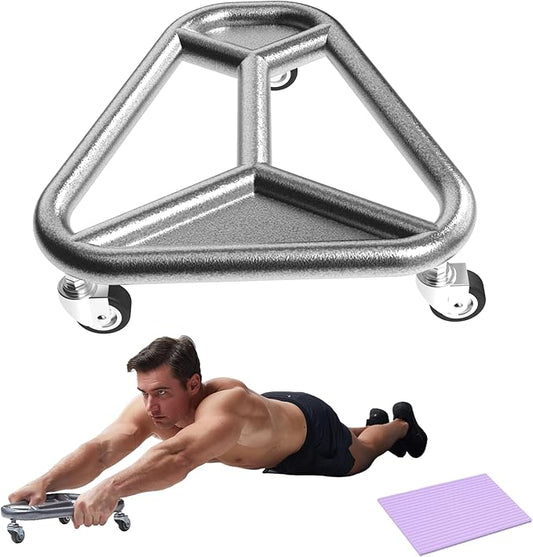 HOTWAVE Ab Roller Wheel for Core Workout – Extra-Wide Ab Exercise Equipment for Abs, Arms & Back – Stable & Quiet Fitness Roller for Home Gym Strength Training – Includes Knee Pad – For Men & Women-FlexoryFit