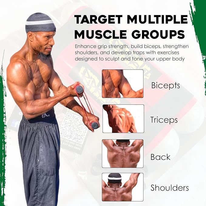 RipStick, Workout Equipment for Joint Rehab, Shoulder and Resistance Training, Muscle Building and Core Workout Equipment with 6 Adjustable Resistance Bands-FlexoryFit