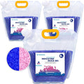 Net 27LBS Blue Indicating Silica Gel Beads Desiccants (Industry Standard 3-5 mm) - Reusable Desiccant Beads Silica Beads [Blue to Pink, 3 Packs of 9LBS]