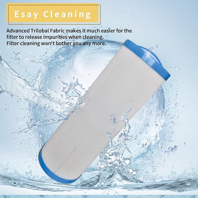 FC-0172 Spa Filter Replacement for SC757, PWW50L, 4CH-949, FIL50-5D13H15FCT-3, SD-01143, 817-4050, PDC570-AFS, 50 Sq.ft. Hot Tub Filter(2 Pack)