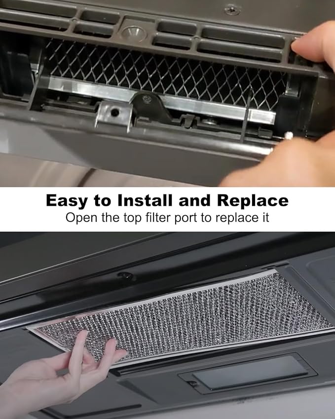 Microwave Charcoal ＆ Grease Filter Fit for GE JVM6175SF1SS JVM6175SK1SS JVM6175SK2SS JVM6175SK3SS