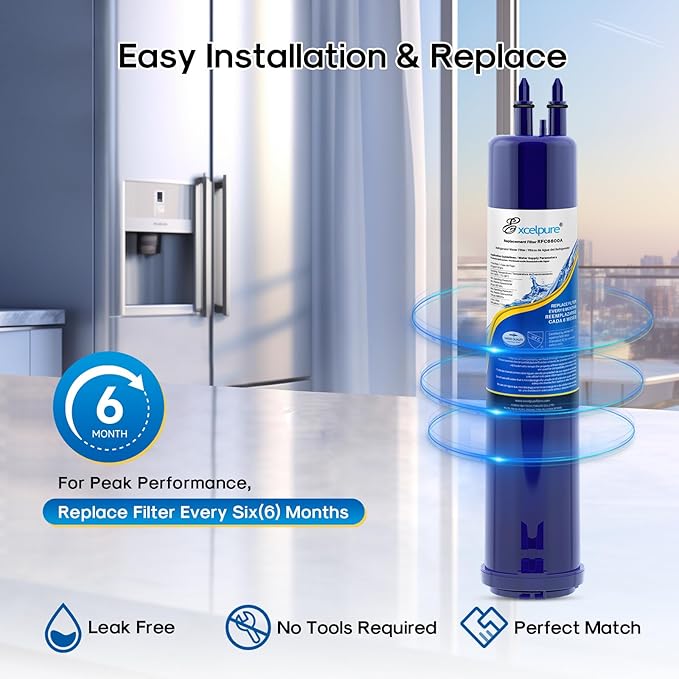 Replacement for 4396841, EDR3RXD1, Everydrop® Filter 3, 4396710, Kenmore® 9083, 9030, 46-9083, 46-9030, Refrigerator Water Filter, 2PACK
