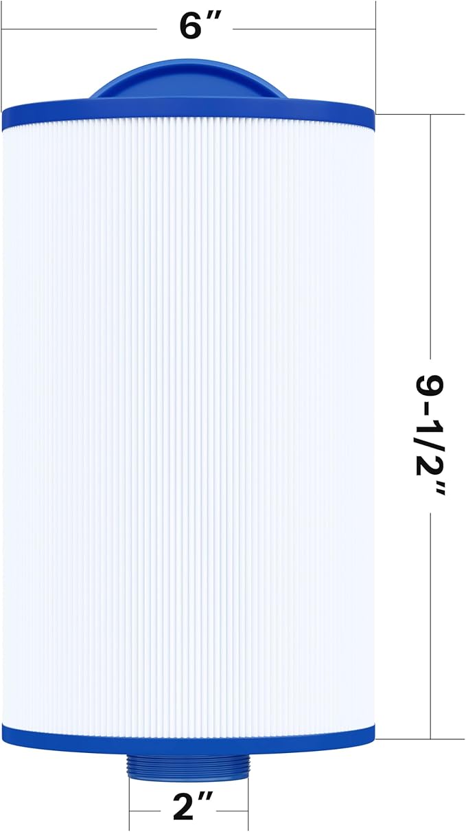Cryspool® 06012 Filter Compatible with 6CH-402, PMA40L-F2M, X268543, Master Spas Twilight X268365, X26851, X268514, 40 Sq. Ft Spa Filter Cartridge, 2 Pack