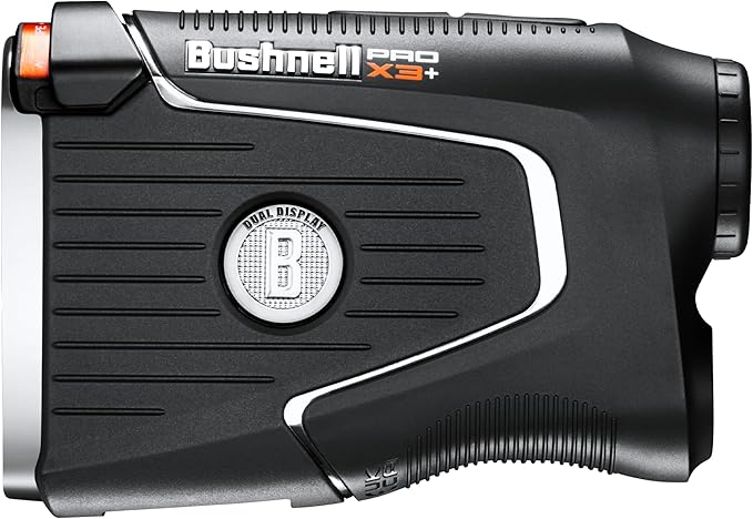 Bushnell Pro X3+ Golf Rangefinder with Wind Speed and Direction,1300 Yard Range,7X Magnification, Pin Locking with Visual Jolt
