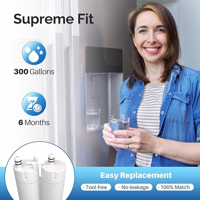 ICEPURE Refrigerator Water Filter Replacement for WF2CB®, PureSource2®, EWF01, FC100, NGFC 2000, Kenmore 9916, 469916, 469911, EWF2CBPA®, 1004-42-FA, FC300, AQF-FF29, RWF1031, EFF-6029A, MB-100, 3PACK