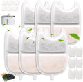 6 Pack Cat Water Fountain Filters with 6 Pack Pre-Filter Sponges Set for Wireless 4L/135oz Pet Water Fountain, Pet Fountain Filter Replacement