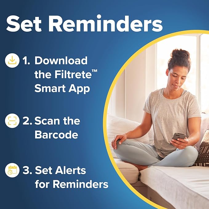 Filtrete 17.5x23.5x1 AC Furnace Air Filter, MERV 12, MPR 1500, CERTIFIED asthma & allergy friendly, 3 Month Pleated 1-Inch Electrostatic Air Cleaning Filter, 6-Pack (Actual Size 17.19x23.19x0.78 in)