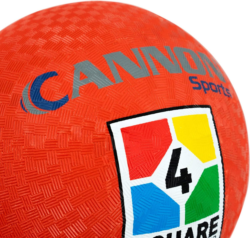Cannon Sports 4 Square Playground Balls - 8.5 Inch - for Kickball, Handball & Dodgeball