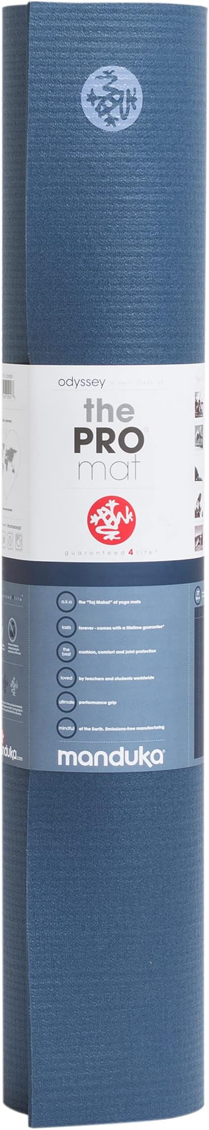 Manduka PRO Yoga Mat - 6mm | Lifetime Durability | Hygienic Construction | Premium Studio Quality | Teacher Approved-FlexoryFit