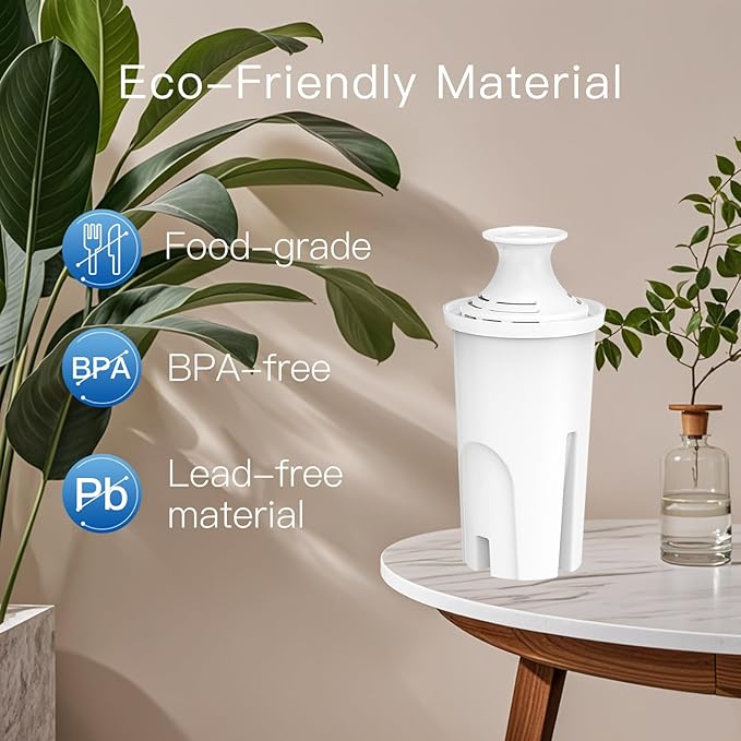 Replacement Filters for All Brita® Pitchers and Dispensers, Fits Brita® Classic OB03, Mavea® 107007, and More, NSF/ANSI 42 Certified, Last Up to 2 Months or 40 Gallons (Pack of 2)