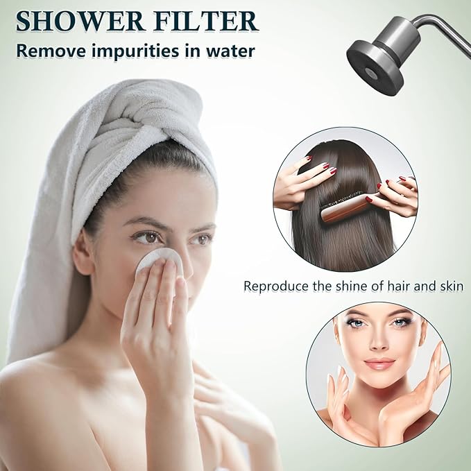 Water Filter for Shower Head,Compatible with JOLIE Filtered Shower head, High Output Revitalization Filter, Replacement Cartridge. (4pcs)