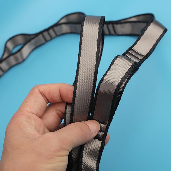 10PCS Nylon Daisy Chain Straps 23 KN for Aerial Yoga Hammock Swing Adjustable Aerial Silk Extender Hanging Rope for Aerial Yoga Belts 3.6FT 5.9FT Long-FlexoryFit