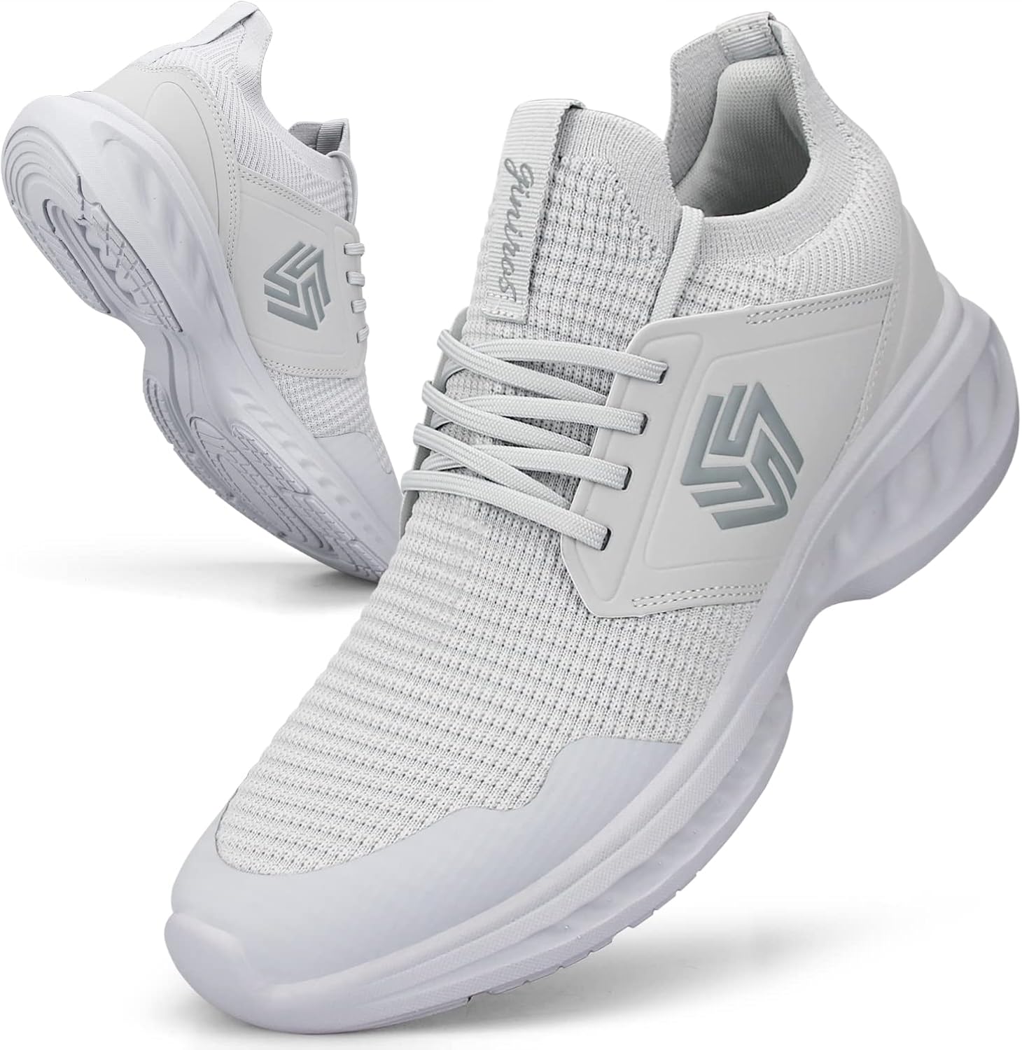 Mens Slip On Walking Shoes Non Slip Running Shoes Breathable Workout Shoes Lightweight Gym Sneakers