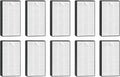 Nispira F1 C01 T02 HEPA Replacement Filter for 3M Filtrete Room Air Purifier FAP-C01-F1, FAP-T02-F1, FAP-C01BA-G1, FAP-T02WA-G1, FAP-ST02W, FAP-ST02N. 12 in. x 6.75 in. Part FAPF-F1-A. 10 Pack