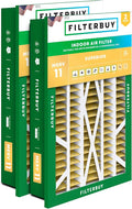 Filterbuy 16x25x5 Air Filter MERV 11 Allergen Defense (2-Pack), Pleated HVAC AC Furnace Air Filters Replacement for Honeywell Return Grille (Actual Size: 14.38 x 23.38 x 3.69 Inches)