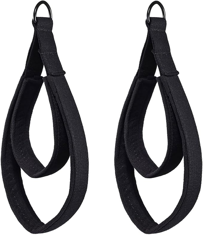 Pilates Double Loop Straps for Reformer, D Ring Straps Handle, Yoga Exercise Straps, 2 PCS-FlexoryFit