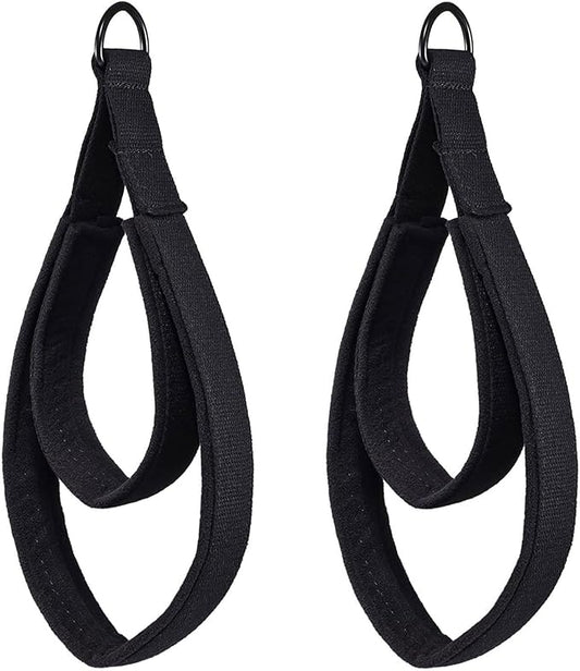 Pilates Double Loop Straps for Reformer, D Ring Straps Handle, Yoga Exercise Straps, 2 PCS-FlexoryFit