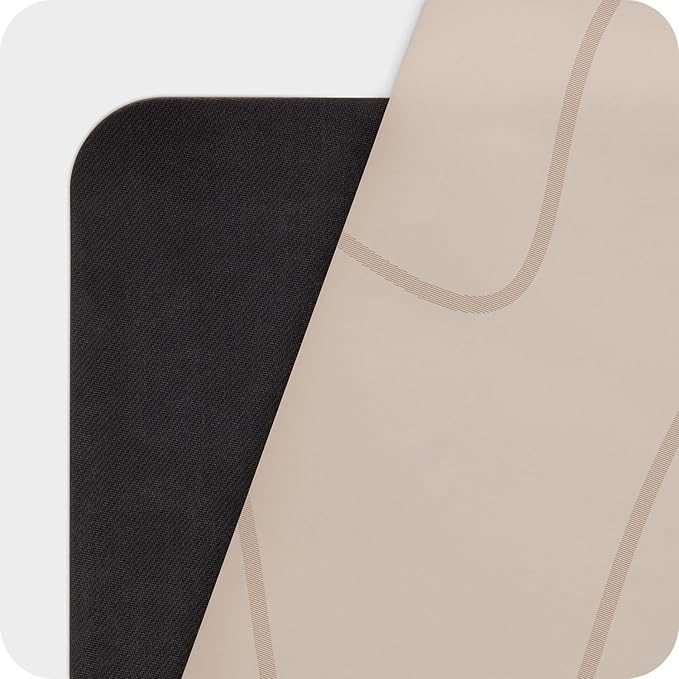 4mm Cushioned Exercise Mat for Yoga & Pilates - Anti Slip, Polyurethane with Suede Top & Carrying Strap-FlexoryFit