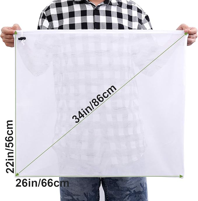 Brew Bags Reusable 3 Pack, Extra Large 26"x22" Fine Mesh Strainer Bag for Home Brewing Hops Grains Wine Beer Making Drawstring Straining Brew in a Bag