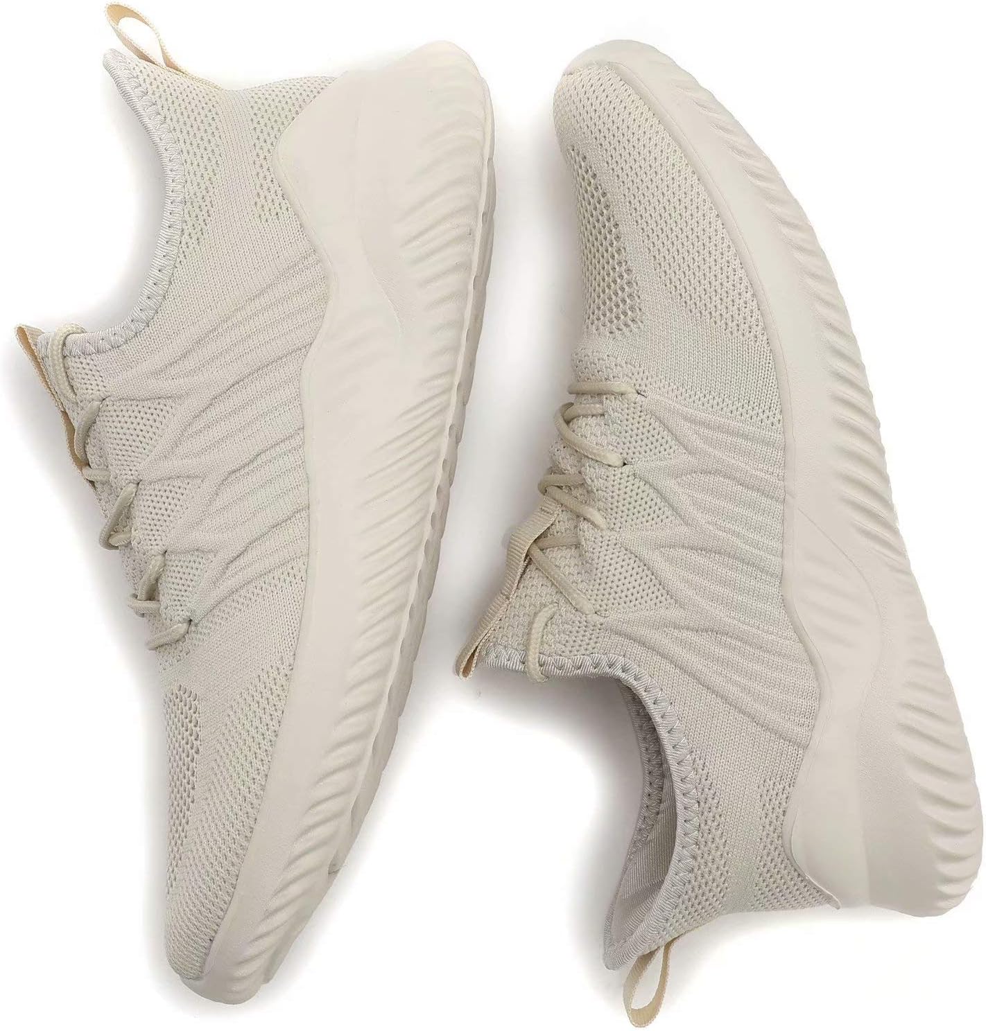 Mens Running Shoes Slip-on Walking Sneakers Lightweight Breathable Casual Soft Sole Trainers