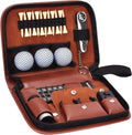 Golf Gifts for Men and Women, Golf Accessories Set with Hi-End Case, Golf Balls, Rangefinder, Golf Tees, Brush, Multifunctional Divot Knife, Scorer, Golf Ball Clamp