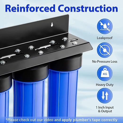 iSpring WGB32B-DS+AHPF12MNPT16X2 Anti-Scale Whole House Water Filter System w/ - Image 2