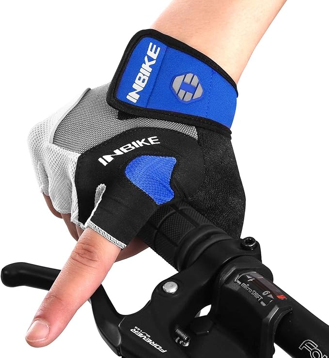 INBIKE 5mm Padded Half Finger Bike Bicycle Cycling Gloves-FlexoryFit
