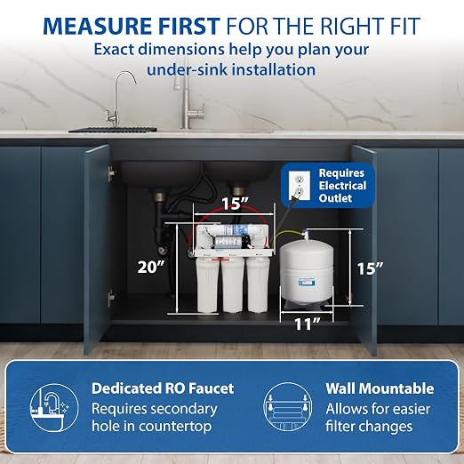 APEC Water Systems RO-PUMP-120V Top Tier Ultra Safe Reverse Osmosis Drinking - Image 6