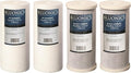 Bluonics Sediment & Carbon Block Replacement Water Filters 4pcs (5 Micron) 4.5" x 10" Whole House Cartridges