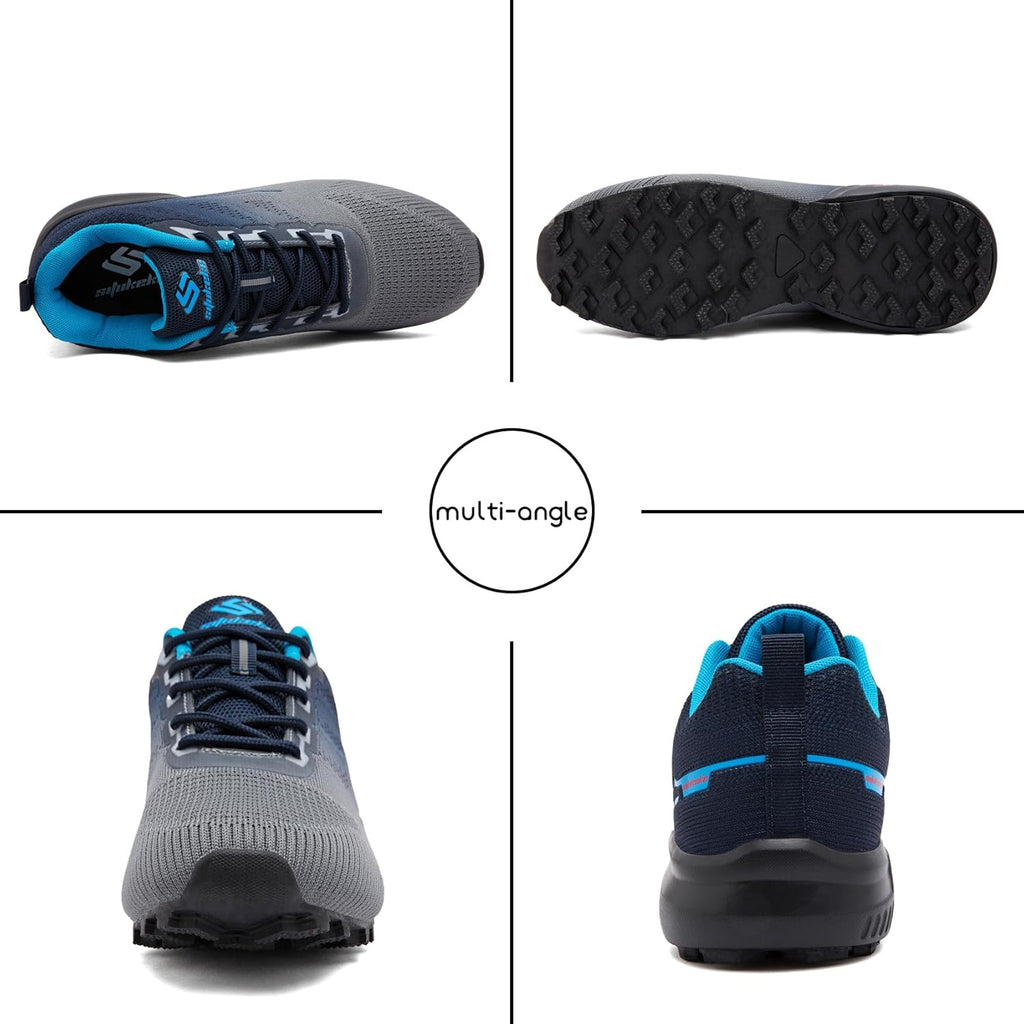 Men's Trail Running Shoes Lightweight Breathable Walking Hiking Sneakers Outdoor Athletic Tennis Cross Training Shoes