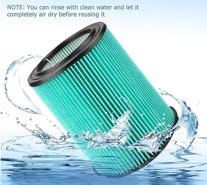 VF6000 5-Layer Replacement Filter for Ridgid 5-20 Gallon Wet Dry Vacuums WD5500 WD0671 WD6425 WD7000 WD1280 WD1851 WD1680 WD1956 RV2400A 1400RV RV2600B,Fit for Husky 6-9 Gallon Vacs 1 Pack