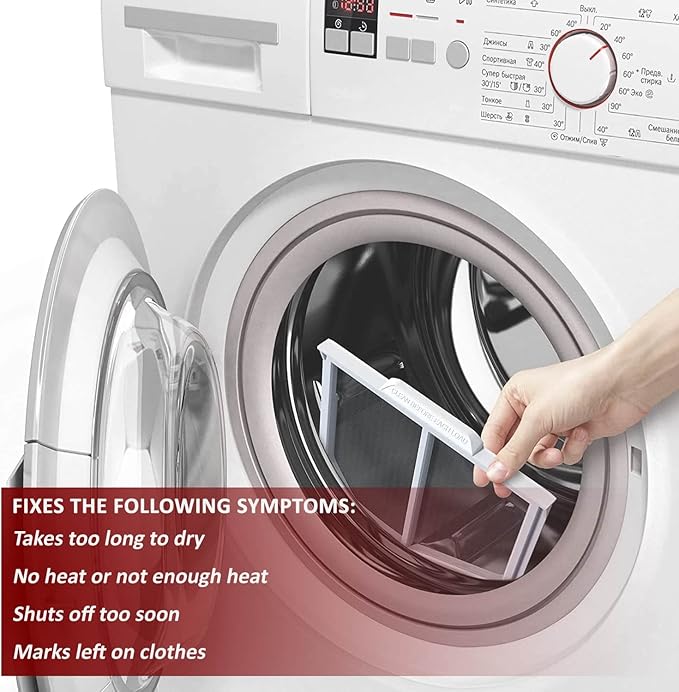 LIFETIME W10120998 Dryer Lint Screen Filter by Seentech - Compatible with Whirlpool Kenmore Roper Sears Dryers. Replace for 1206293 3390721 8066170 8572268 PS1491676 W10049370 W10178353 W10596627