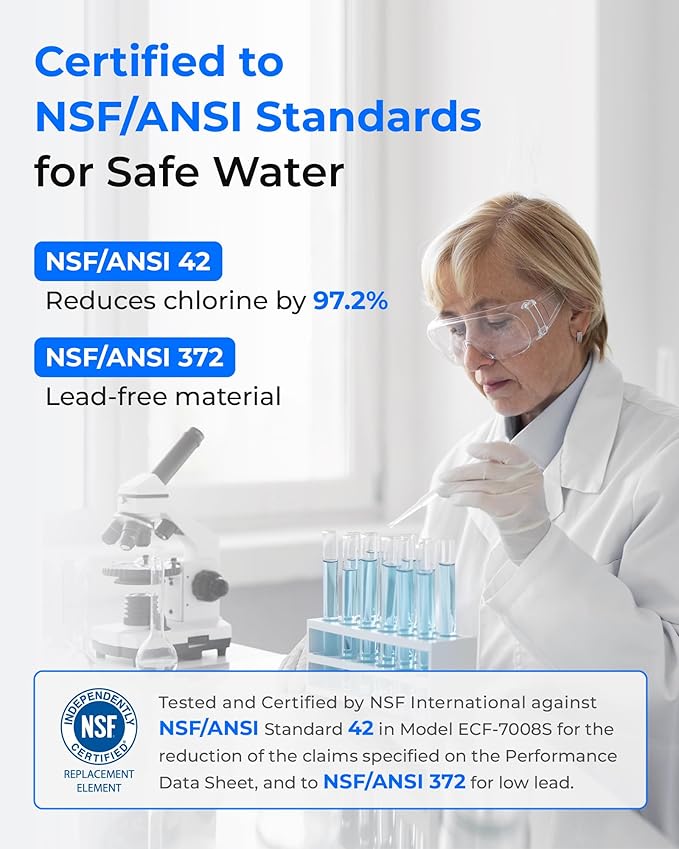 Waterdrop NSF Certified Water Filter, Replacement for All PUR®, PUR®PLUS Faucet Filtration Systems, Pur® RF-9999® Faucet Water Filter (3 Count), Model No.: WD-C08A