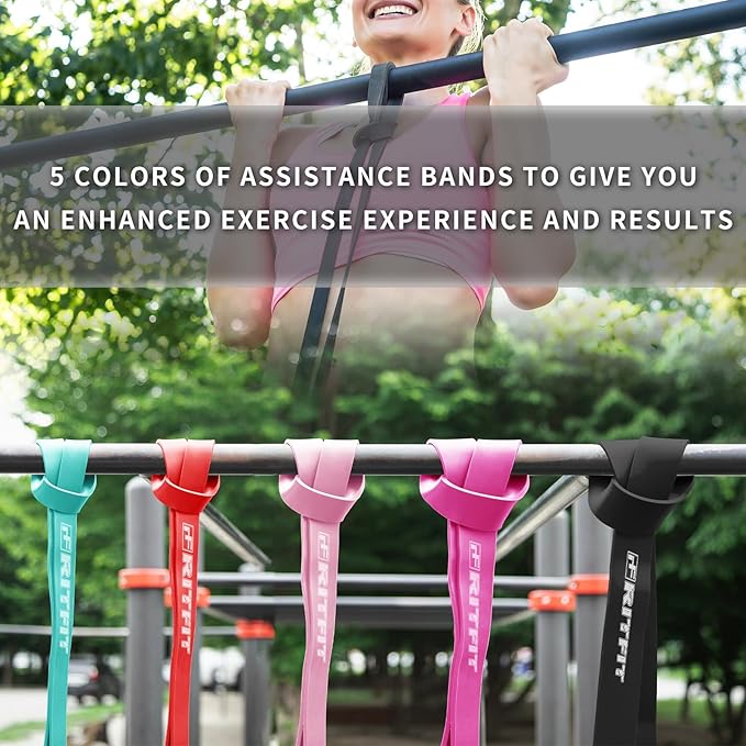 RitFit Pull Up Assist Band - Premium Resistance Band for Pull Up Assistance, Resistance Training, Body Stretching, Powerlifting, Mobility Training-FlexoryFit