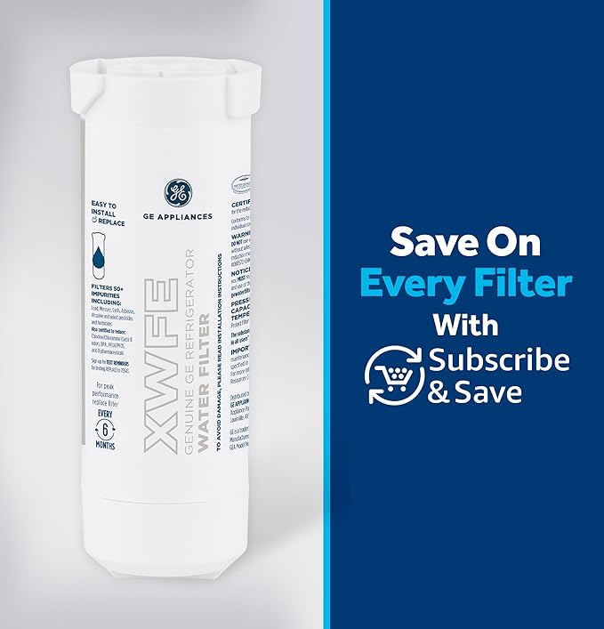 GE XWFE™ Refrigerator Water Filter, Genuine Replacement Filter, Certified to - Image 6
