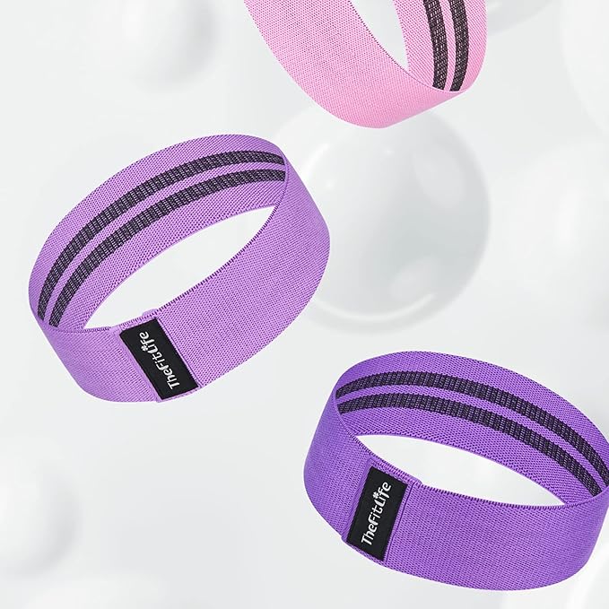 TheFitLife Resistance Exercise Bands for Women - Fabric Workout Bands for Booty, Hip, Glute, Leg, Thigh, Squat, Butt Lift Excersize and Fitness Loop Bands for Home Gym-FlexoryFit