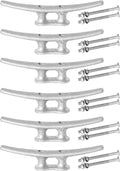 6/8/10/12/14 inch Dock Cleats With Bolts,Hot Dipped Galvanized Cast Iron Boat Cleats,Rope Cleat Boat Dock Cleats for Boat Docks,Decks,Piers for Tying up Boats,Marine Decor(1,2,4,5,6,8,10,12 Pack)