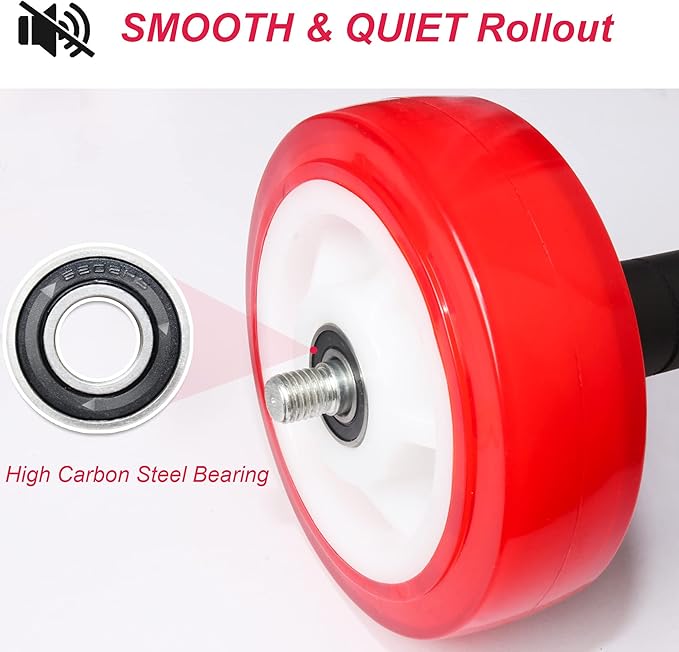 Ab Roller Wheel, Core Exercise Equipment - 880 lbs Weight Capacity, No Noise Ab Wheel for Home Gym Workout-FlexoryFit