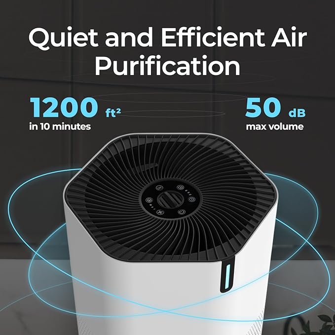 AirPro Purifier for Home and Bedroom | HEPA 14 Filter | Ultra-Quiet Air Cleaner | Activated Carbon Filter and Essential Oil Diffuser - (2 Packs)